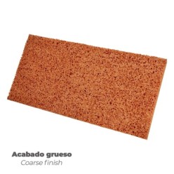 Talocha Espuma Naranja Mango De Fibra 14x28 cm, Acabado Grueso