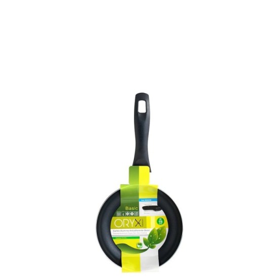 Oryx Sartén Aluminio Antiadherente Basic, Alta Resistencia, Apta Inducción, Libre PFOA, Diámetro 16 cm, Espesor 3 mm, al por May